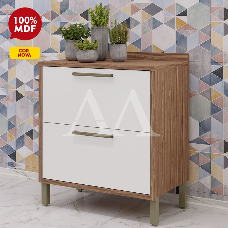 BALCAO RONIPA 1P 1G SYRAH 80CM AMENDOA/BRANCO BALCAO RONIPA 1P 1G SYRAH 80CM AMENDOA/BRANCO