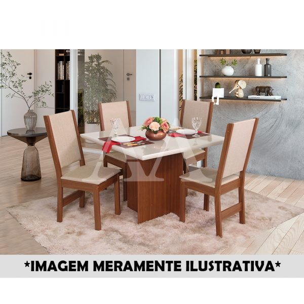 CJ MESA 4C SAO CARLOS LAISE QUADRADA 100X100 NATURALLE / OFF WHITE CJ MESA 4C SAO CARLOS LAISE QUADRADA 100X100 NATURALLE / OFF WHITE