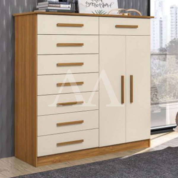 COMODA 8G 2P. ABRIR ALBATROZ NEW VERONA CARVALHO GRIFE / OFF WHITE COMODA 8G 2P. ABRIR ALBATROZ NEW VERONA CARVALHO GRIFE / OFF WHITE