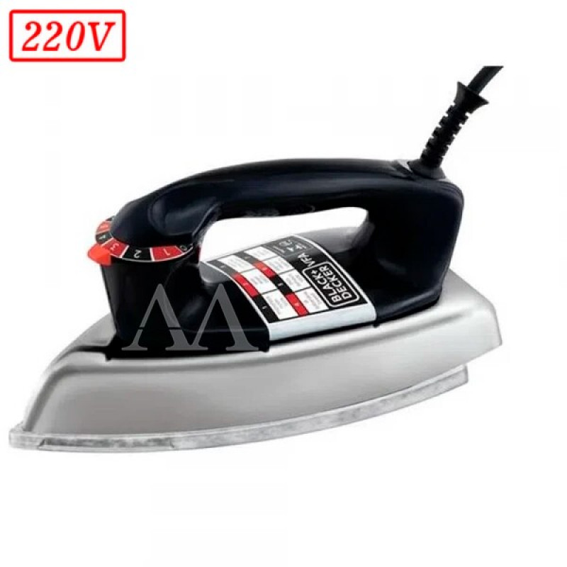 FERRO DE PASSAR BLACK DECKER VFA SEC 1110 220V PRETO FERRO DE PASSAR BLACK DECKER VFA SEC 1110 220V PRETO
