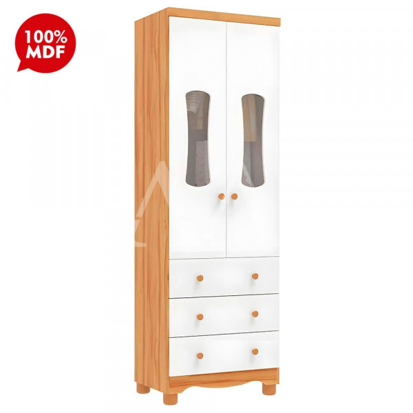 ROUPEIRO 2P. ABRIR 3G PEROBA LUNA BRILHO/AMENDOA ROUPEIRO 2P. ABRIR 3G PEROBA LUNA BRILHO/AMENDOA