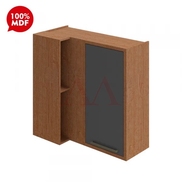 ARMARIO RONIPA CANTO 1P ABRIR SYRAH 80CM CASTANHO / CHUMBO ARMARIO RONIPA CANTO 1P ABRIR SYRAH 80CM CASTANHO / CHUMBO