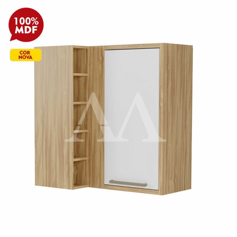 ARMARIO RONIPA CANTO 1P ABRIR SYRAH 80CM AMENDOA/BRANCO ARMARIO RONIPA CANTO 1P ABRIR SYRAH 80CM AMENDOA/BRANCO