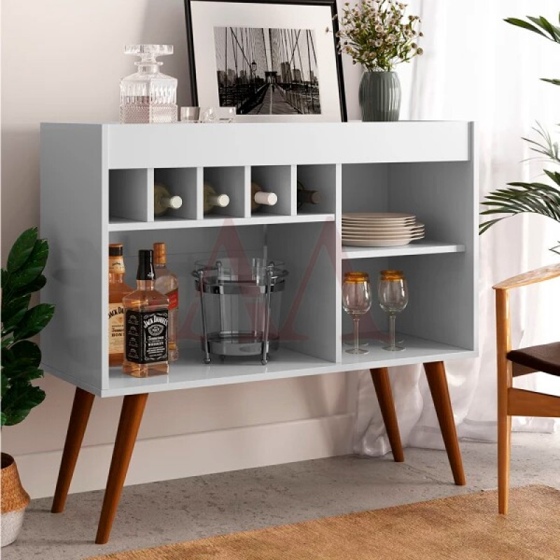 APARADOR EJ C/ ADEGA NEW ODIN BRANCO APARADOR EJ C/ ADEGA NEW ODIN BRANCO