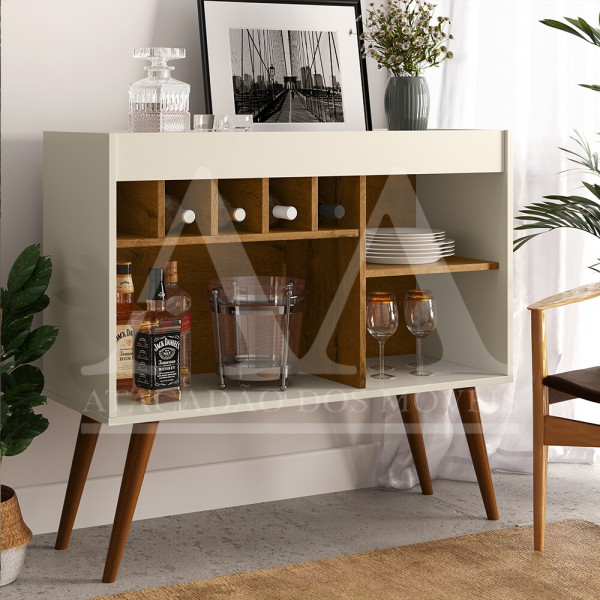 APARADOR EJ C/ ADEGA NEW ODIN OFF WHITE / FREIJO APARADOR EJ C/ ADEGA NEW ODIN OFF WHITE / FREIJO