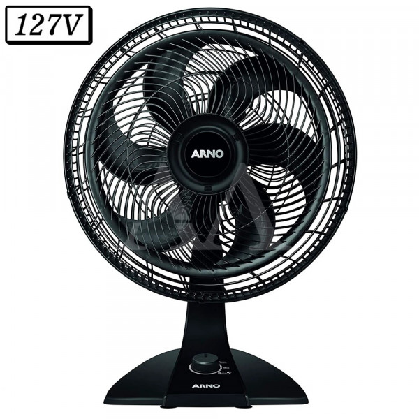 VENTILADOR ARNO VF42 TURBO FORCE 2 EM 1 40CM 6 PAS 3 VEL 127V PRETO VENTILADOR ARNO VF42 TURBO FORCE 2 EM 1 40CM 6 PAS 3 VEL 127V PRETO