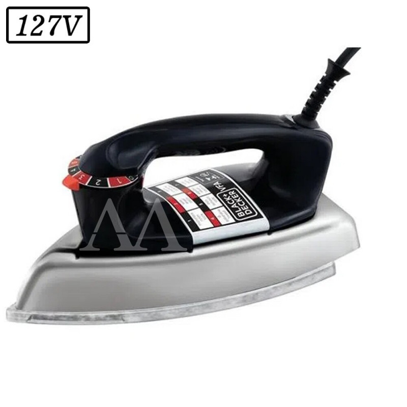 FERRO DE PASSAR BLACK DECKER VFA SEC 1110 127V PRETO FERRO DE PASSAR BLACK DECKER VFA SEC 1110 127V PRETO