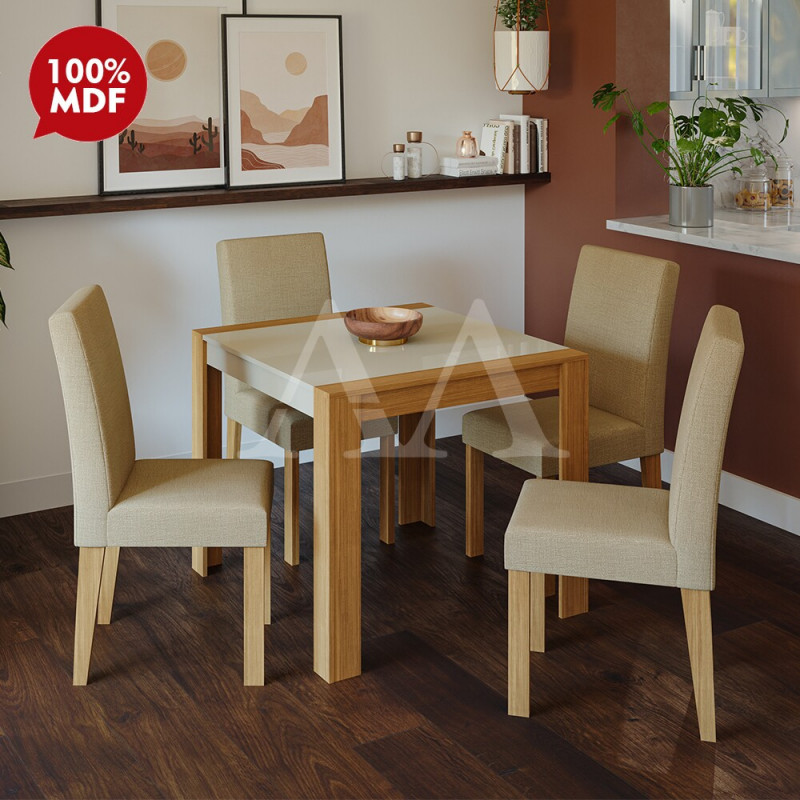 CJ MESA 4C CIMOL GRACE QUADRADA 90X90 NATURE / OFF WHITE CJ MESA 4C CIMOL GRACE QUADRADA 90X90 NATURE / OFF WHITE