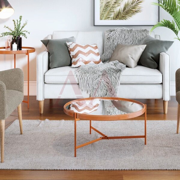 MESA CENTRO IMCAL AQUA-P ESPELHO COBRE MESA CENTRO IMCAL AQUA-P ESPELHO COBRE