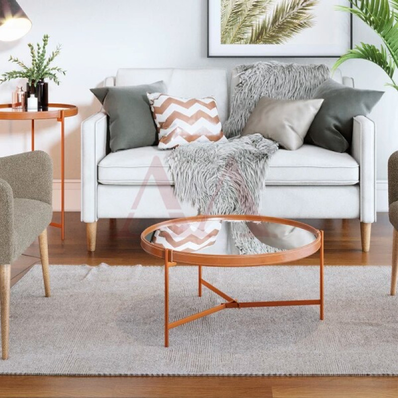 MESA CENTRO IMCAL AQUA-P ESPELHO COBRE MESA CENTRO IMCAL AQUA-P ESPELHO COBRE