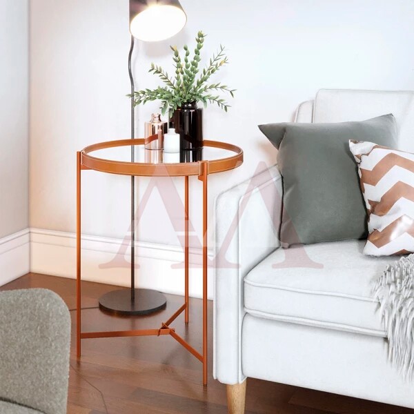 MESA LATERAL IMCAL AQUA-G ESPELHO COBRE MESA LATERAL IMCAL AQUA-G ESPELHO COBRE