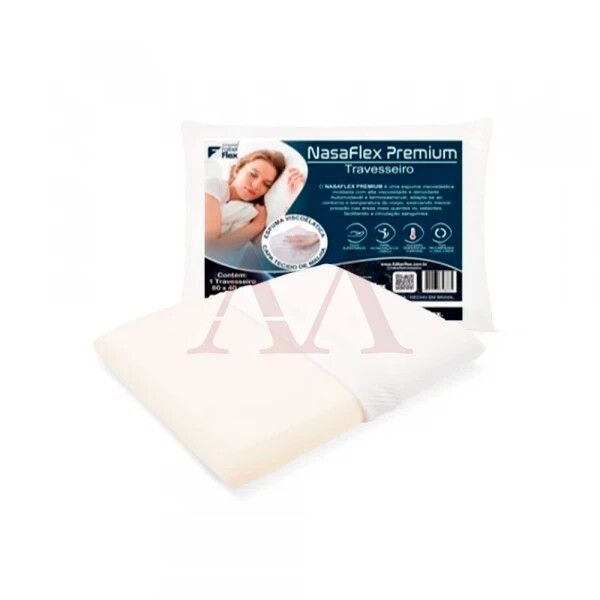 TRAVESSEIRO FAIBERFLEX NASAFLEX PREMIUM 60X40 TRAVESSEIRO FAIBERFLEX NASAFLEX PREMIUM 60X40