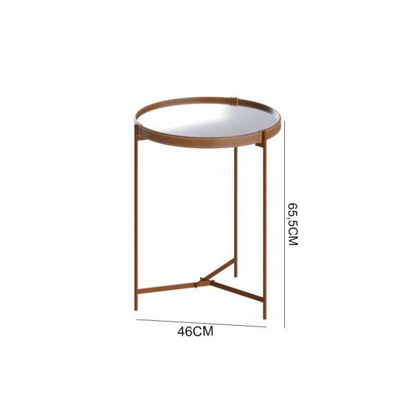 MESA LATERAL IMCAL AQUA-P ESPELHO COBRE MESA LATERAL IMCAL AQUA-P ESPELHO COBRE