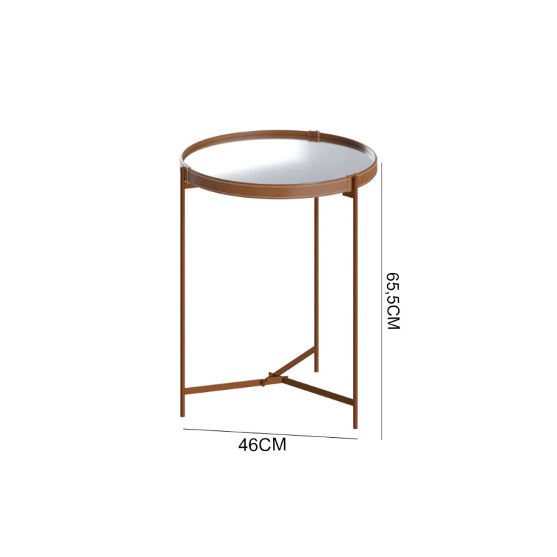 MESA LATERAL IMCAL AQUA-P ESPELHO COBRE MESA LATERAL IMCAL AQUA-P ESPELHO COBRE