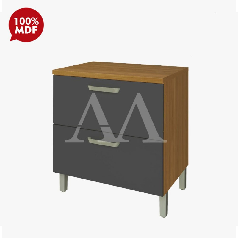 BALCAO NESHER 1P 1G PRINCESA 80CM FREIJO/GRAFITE 500348 BALCAO NESHER 1P 1G PRINCESA 80CM FREIJO/GRAFITE 500348