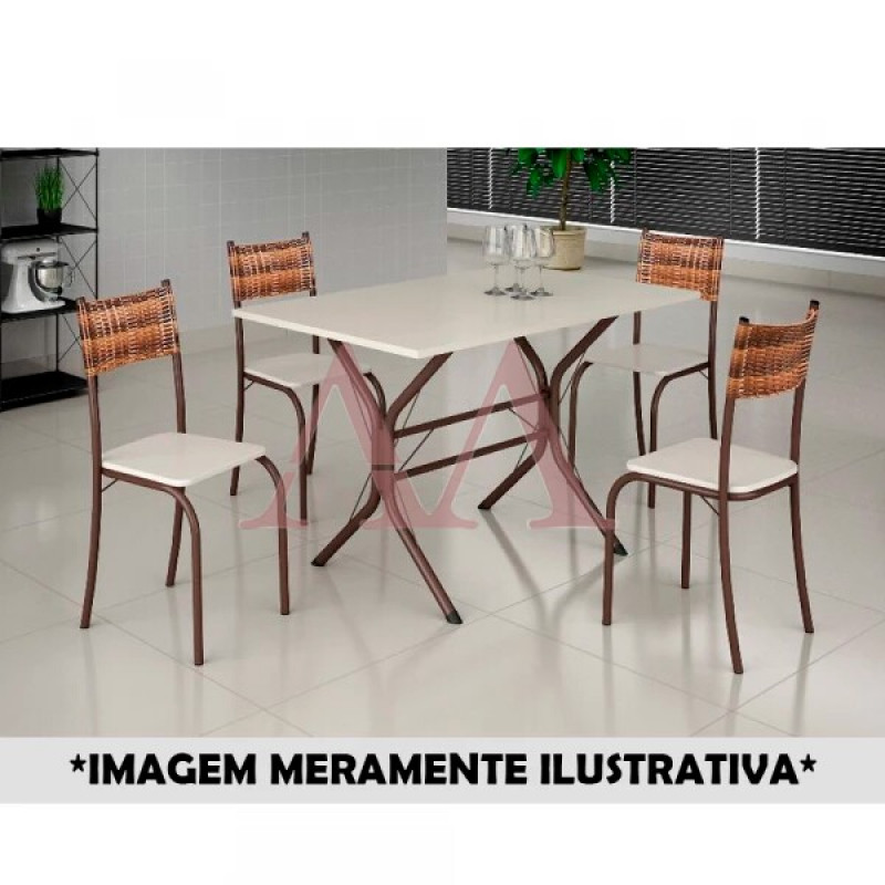 CJ MESA 4C MOVEIS TEIXEIRA ATLANTA RETANGULAR 120X75 C/RATAN CARVALHO MARROM / OFF WHITE CJ MESA 4C MOVEIS TEIXEIRA ATLANTA RETANGULAR 120X75 C/RATAN CARVALHO MARROM / OFF WHITE