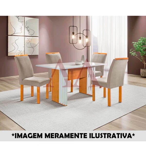 CJ MESA 4C CEL MOVEIS STAMBUL RETANGULAR 120X80 CAD.LONDRES PLUS CINAMO / OFF CJ MESA 4C CEL MOVEIS STAMBUL RETANGULAR 120X80 CAD.LONDRES PLUS CINAMO / OFF