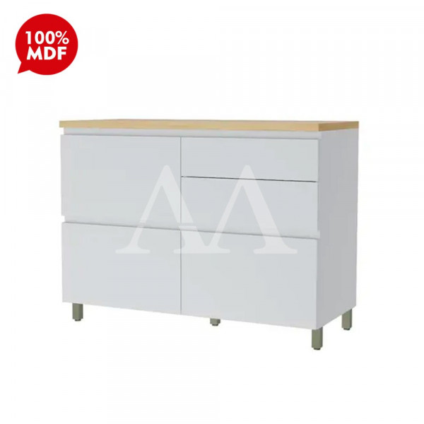 BALCAO NESHER 1P 4G RAINHA 120CM BRANCO/NATURE 500692 BALCAO NESHER 1P 4G RAINHA 120CM BRANCO/NATURE 500692