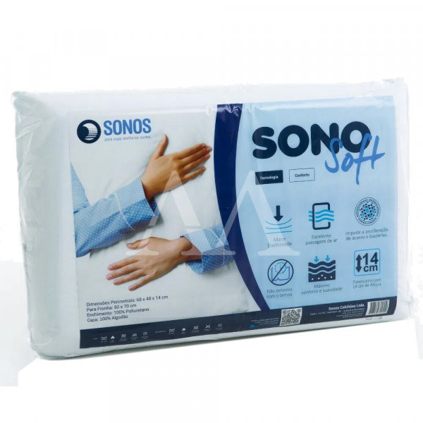 TRAVESSEIRO SONOS SOFT 68X48X14 TRAVESSEIRO SONOS SOFT 68X48X14