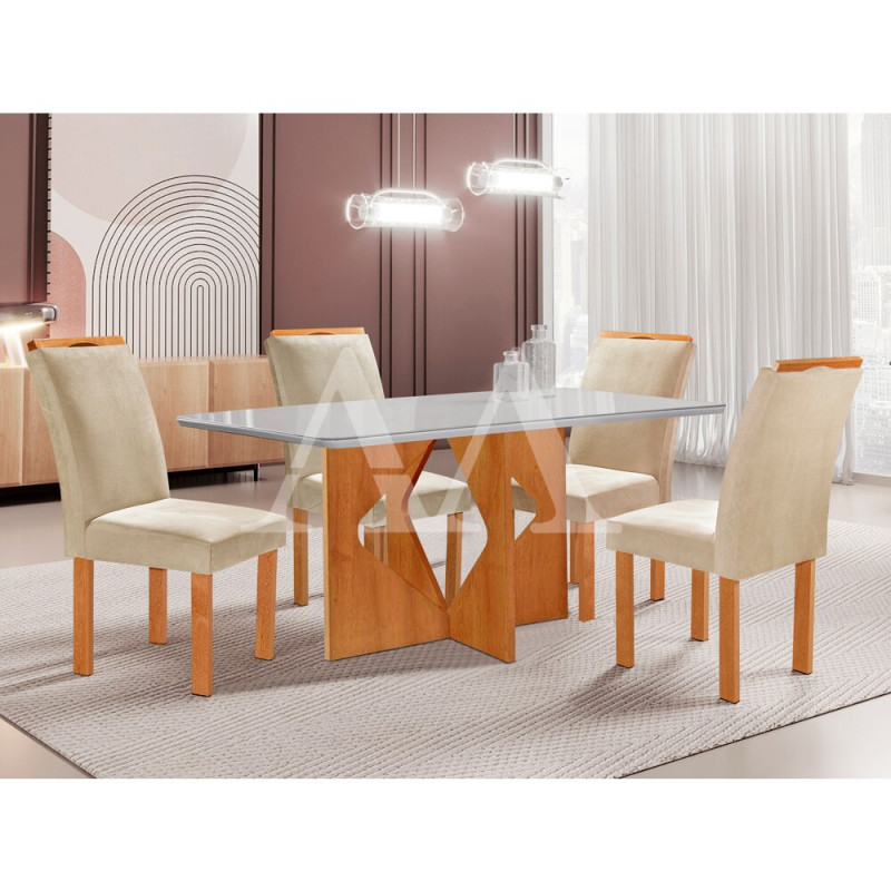 CJ MESA 4C CEL MOVEIS MILAO RETANGULAR 120X80 TAMPO LONDRES PLUS C/VDO CAD.LONDRES TEC 169 CINAMOMO CJ MESA 4C CEL MOVEIS MILAO RETANGULAR 120X80 TAMPO LONDRES PLUS C/VDO CAD.LONDRES TEC 169 CINAMOMO