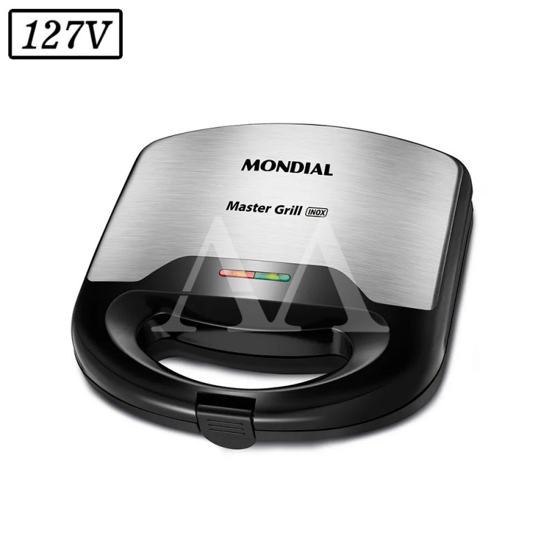 SANDUICHEIRA GRILL MONDIAL MASTER S-20 750W 127V INOX/PRETA SANDUICHEIRA GRILL MONDIAL MASTER S-20 750W 127V INOX/PRETA