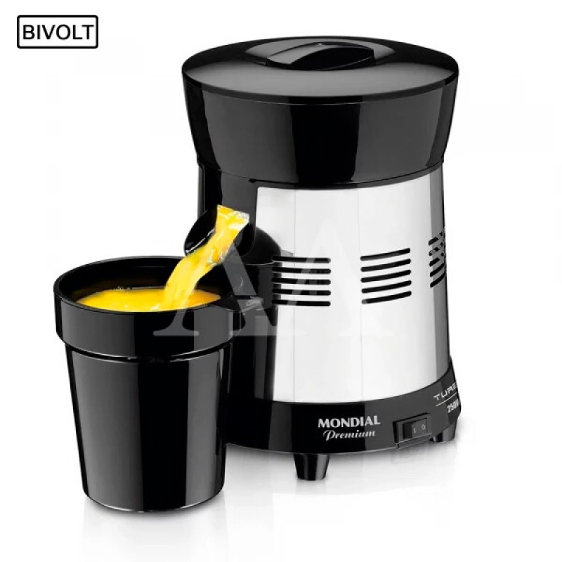 ESPREMEDOR DE FRUTAS MONDIAL PREMIUM E-10 BIVOLT PRETO ESPREMEDOR DE FRUTAS MONDIAL PREMIUM E-10 BIVOLT PRETO