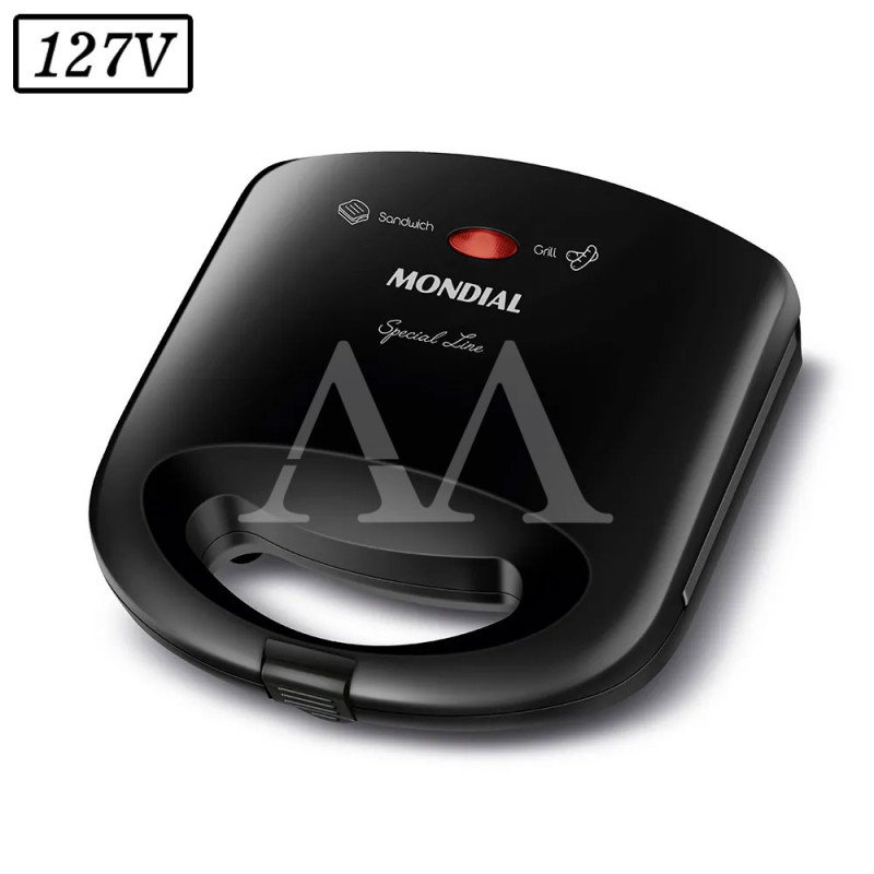 SANDUICHEIRA GRILL MONDIAL PRATIC SN-01 2 EM 1 750W 127V SANDUICHEIRA GRILL MONDIAL PRATIC SN-01 2 EM 1 750W 127V