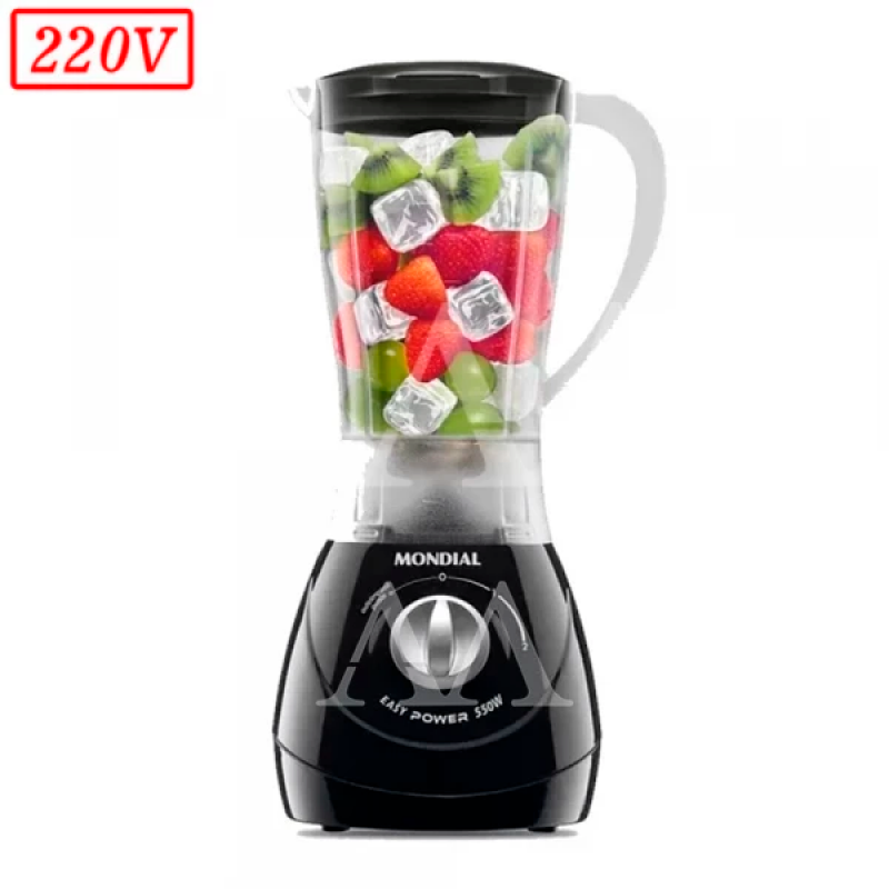 LIQUIDIFICADOR MONDIAL L550B 2 VEL 220V PRETO LIQUIDIFICADOR MONDIAL L550B 2 VEL 220V PRETO