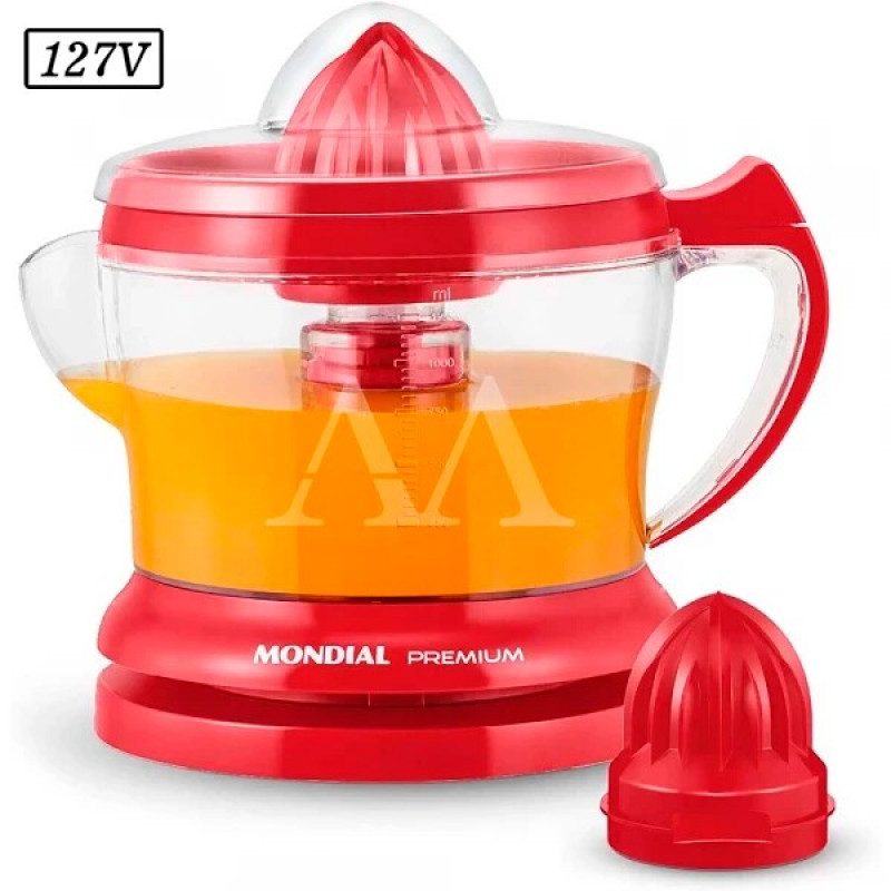 ESPREMEDOR DE FRUTAS MONDIAL PREMIUM E-23 127V VERMELHO ESPREMEDOR DE FRUTAS MONDIAL PREMIUM E-23 127V VERMELHO