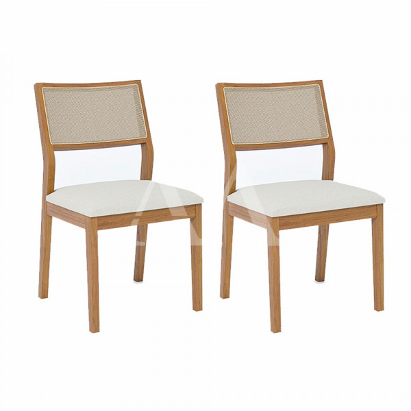 CJ 02 CADEIRAS CIMOL OITI NATUAME MADEIRA/LINHO CRU CJ 02 CADEIRAS CIMOL OITI NATUAME MADEIRA/LINHO CRU