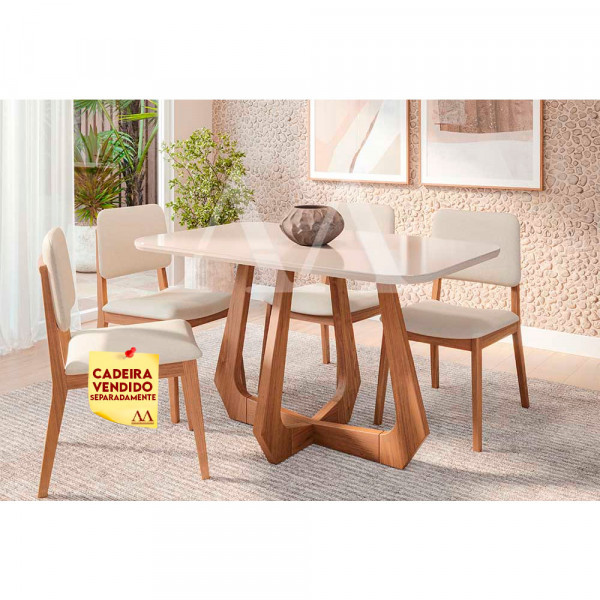 MESA CIMOL BROMELIA NATUAME RETANGULAR 130X80 MADEIRA/OFF WHITE MESA CIMOL BROMELIA NATUAME RETANGULAR 130X80 MADEIRA/OFF WHITE