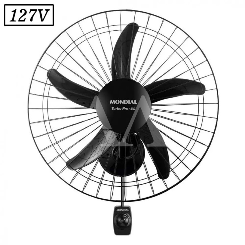 VENTILADOR MONDIAL NVP-PRO-50 PAREDE 50CM 5 PAS 3 VEL 127V PRETO VENTILADOR MONDIAL NVP-PRO-50 PAREDE 50CM 5 PAS 3 VEL 127V PRETO