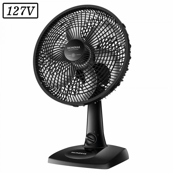 VENTILADOR MONDIAL VSP30B SUPER POWER 30CM 6 PAS 3 VEL 127V PRETO VENTILADOR MONDIAL VSP30B SUPER POWER 30CM 6 PAS 3 VEL 127V PRETO