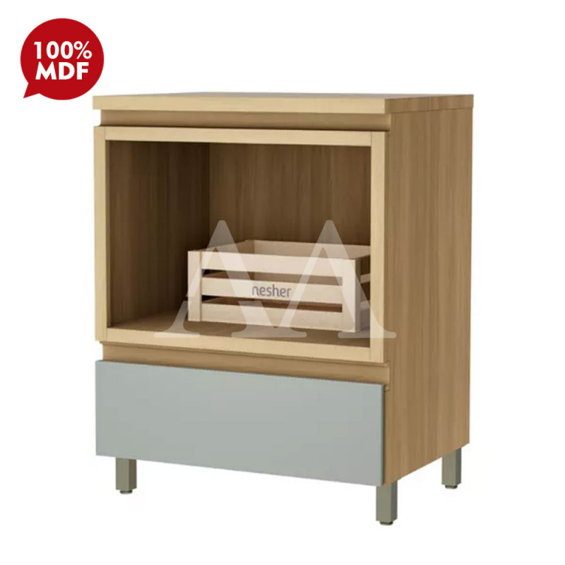 BALCAO NESHER 1G RAINHA P/FORNO C/ NICHO 70CM NATURE/VERDE 500736 BALCAO NESHER 1G RAINHA P/FORNO C/ NICHO 70CM NATURE/VERDE 500736