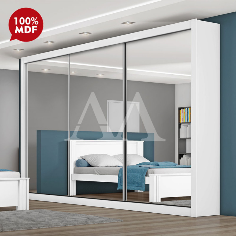 ROUPEIRO 3P. CORRER 6G EUROPA TORONTO C/ESP BRANCO ACETINADO ROUPEIRO 3P. CORRER 6G EUROPA TORONTO C/ESP BRANCO ACETINADO