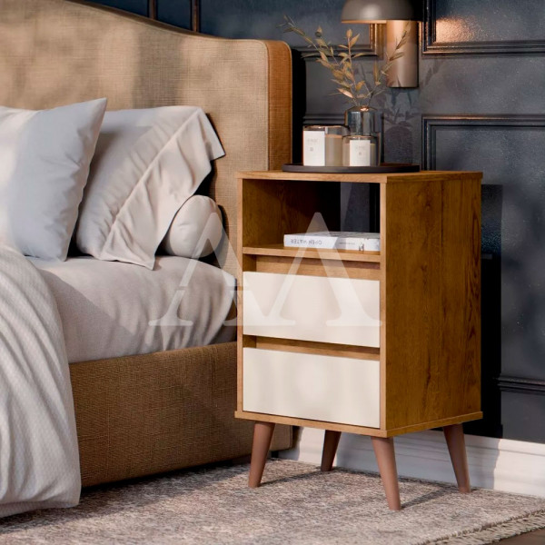 MESA DE CABECEIRA 2G EJ RETRO ROMA FREIJO/OFF WHITE MESA DE CABECEIRA 2G EJ RETRO ROMA FREIJO/OFF WHITE