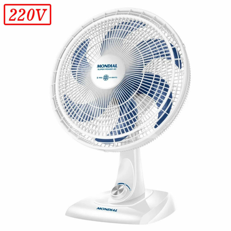 VENTILADOR MONDIAL VSP40W SUPER POWER 40CM 6 PAS 3 VEL 220V BRANCO VENTILADOR MONDIAL VSP40W SUPER POWER 40CM 6 PAS 3 VEL 220V BRANCO