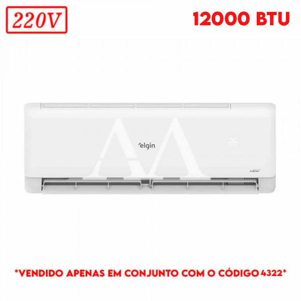 AR CONDICIONADO EVAPORADORA ELGIN SPLIT HIGH WALL ECO INVERTER II C/ WIFI 12000 BTU 220V AR CONDICIONADO EVAPORADORA ELGIN SPLIT HIGH WALL ECO INVERTER II C/ WIFI 12000 BTU 220V