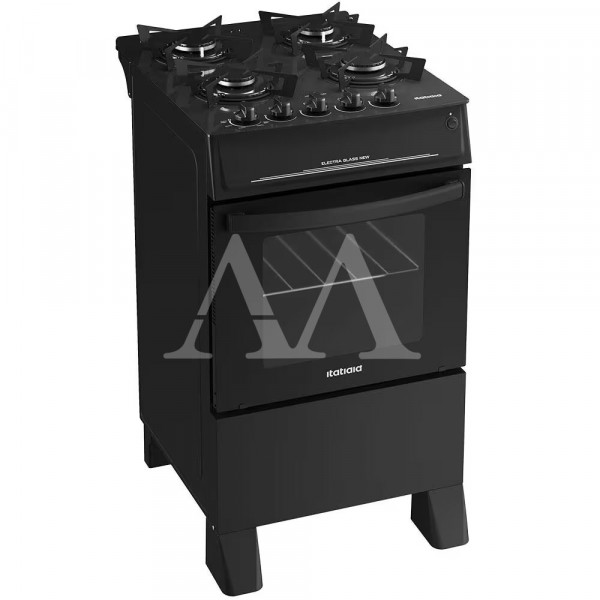 FOGAO 4B ITATIAIA ELECTRA GLASS NEW AUTOMATICO PRETO FOGAO 4B ITATIAIA ELECTRA GLASS NEW AUTOMATICO PRETO