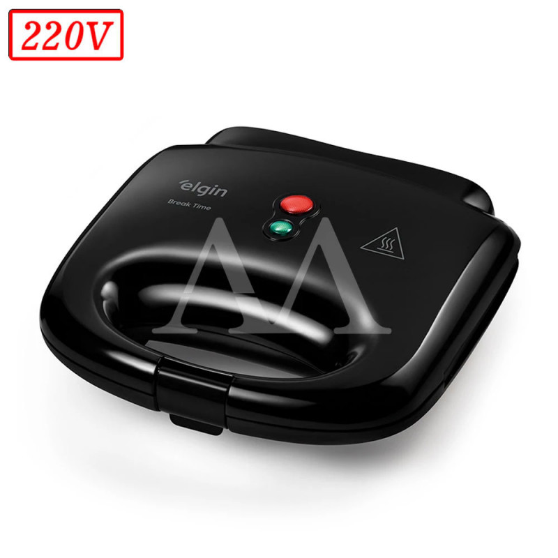 SANDUICHEIRA GRILL ELGIN BREAK TIME 800W 220V PRETA SANDUICHEIRA GRILL ELGIN BREAK TIME 800W 220V PRETA