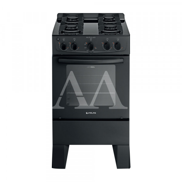 FOGAO 4B ATLAS MILAO GLASS PRETO FOGAO 4B ATLAS MILAO GLASS PRETO