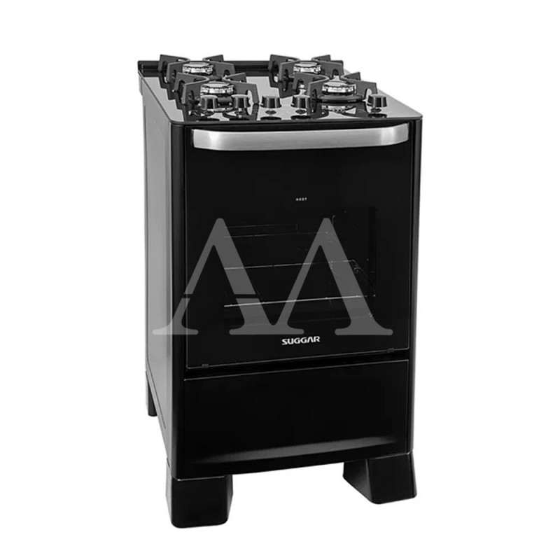 FOGAO 4B SUGGAR PISO BEST GLASS MESA DE VIDRO PRETO FOGAO 4B SUGGAR PISO BEST GLASS MESA DE VIDRO PRETO
