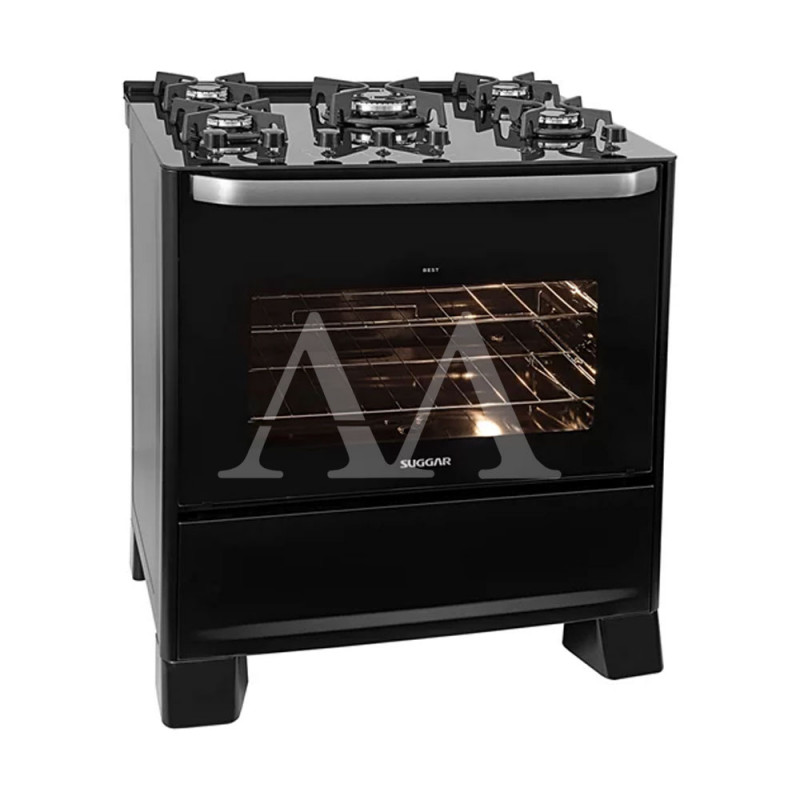 FOGAO 5B SUGGAR PISO BEST GLASS MESA DE VIDRO PRETO FOGAO 5B SUGGAR PISO BEST GLASS MESA DE VIDRO PRETO