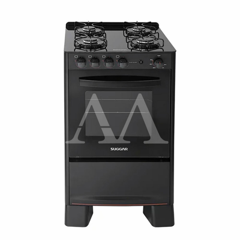 FOGAO 4B SUGGAR PISO COOK GLASS MESA VIDRO PRETO FOGAO 4B SUGGAR PISO COOK GLASS MESA VIDRO PRETO