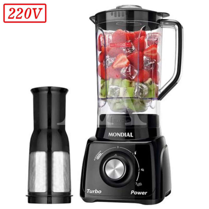 LIQUIDIFICADOR MONDIAL L-99 FB 3 VEL 220V PRETO LIQUIDIFICADOR MONDIAL L-99 FB 3 VEL 220V PRETO