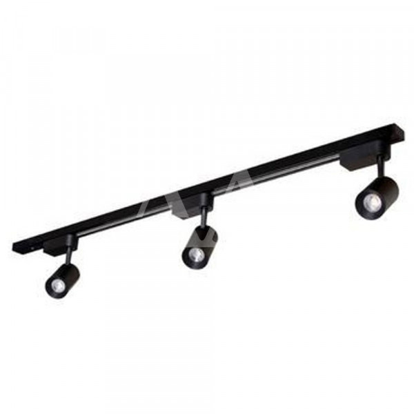 KIT LUMINARIA NITROLUX TRILHO PRETO 3X8W 3000K KIT LUMINARIA NITROLUX TRILHO PRETO 3X8W 3000K