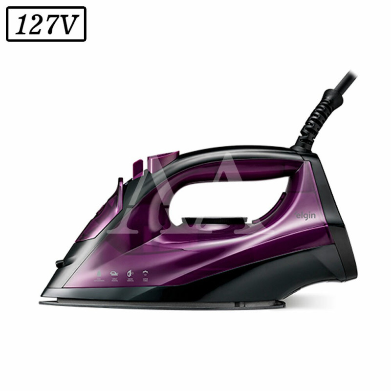 FERRO DE PASSAR ELGIN A VAPOR EASY PASS 127V ROXO/PRETO FERRO DE PASSAR ELGIN A VAPOR EASY PASS 127V ROXO/PRETO