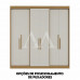ROUPEIRO 6P. ABRIR 2G HERVAL PH1804 C/PES CARVALHO VERMONTT/OFF WHITE ROUPEIRO 6P. ABRIR 2G HERVAL PH1804 C/PES CARVALHO VERMONTT/OFF WHITE