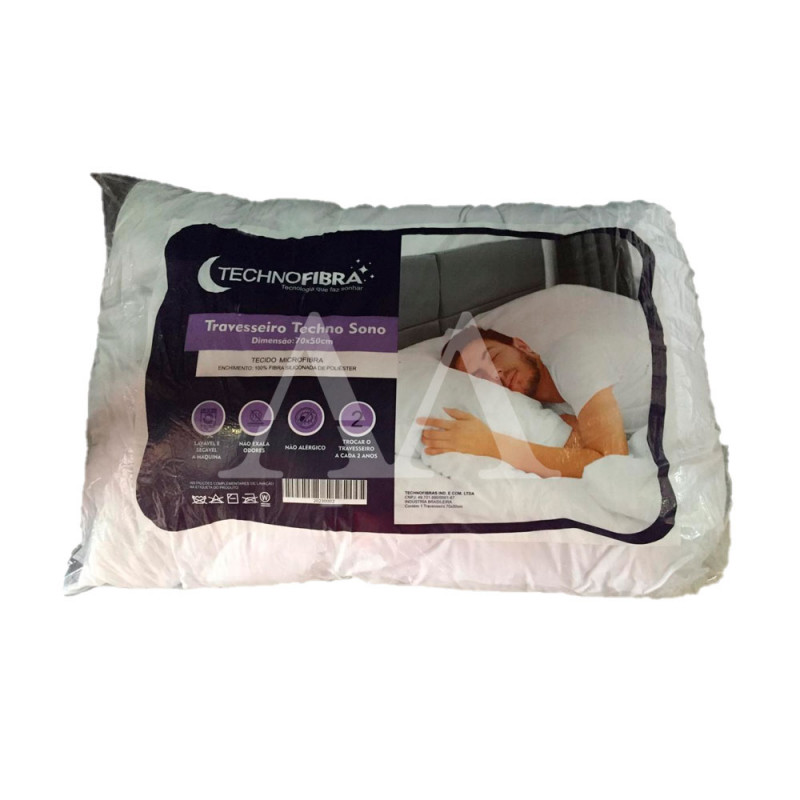 TRAVESSEIRO TECHNOSONO FIBRA 70X50 TRAVESSEIRO TECHNOSONO FIBRA 70X50
