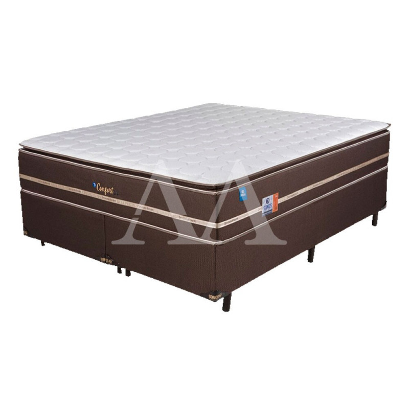 CJ BASE BOX/COLCHAO MOLAS ENSACADAS 193X203X62 SONOS CONFORT IN BROWN CJ BASE BOX/COLCHAO MOLAS ENSACADAS 193X203X62 SONOS CONFORT IN BROWN